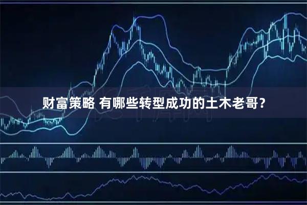 财富策略 有哪些转型成功的土木老哥？